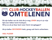 Experiment: een kistje met leen-hockeyballen van de club Nieuws afbeelding